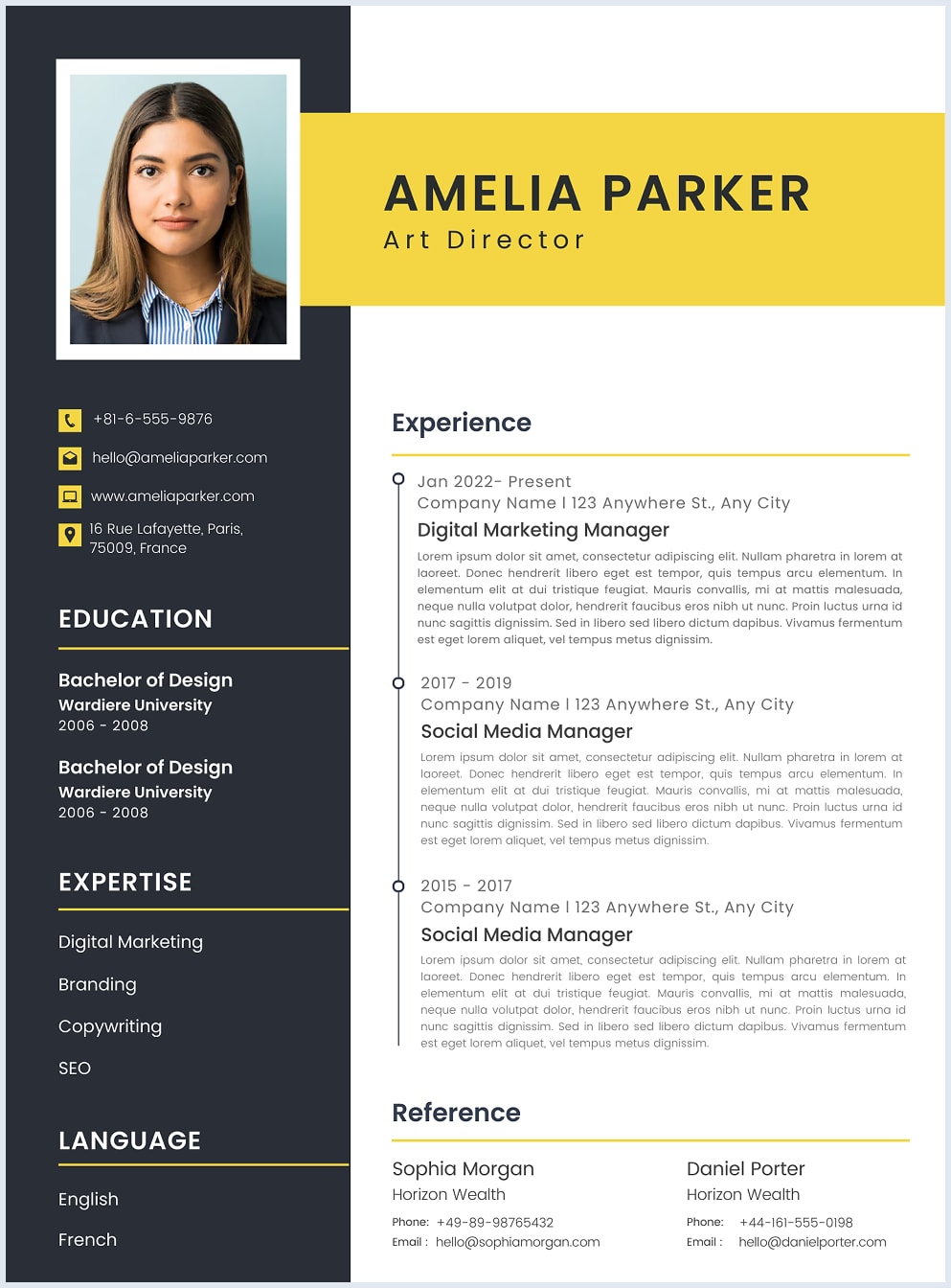 AI-powered resume with Skills and Rewrite tools