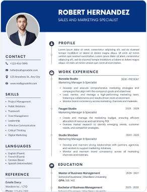 Professional resume template 3