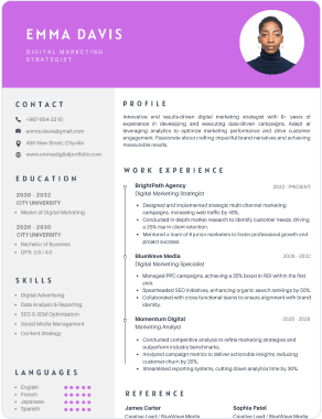 Professional resume template 7