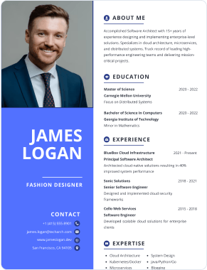 Professional resume template 8