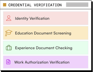 Credential verification methods