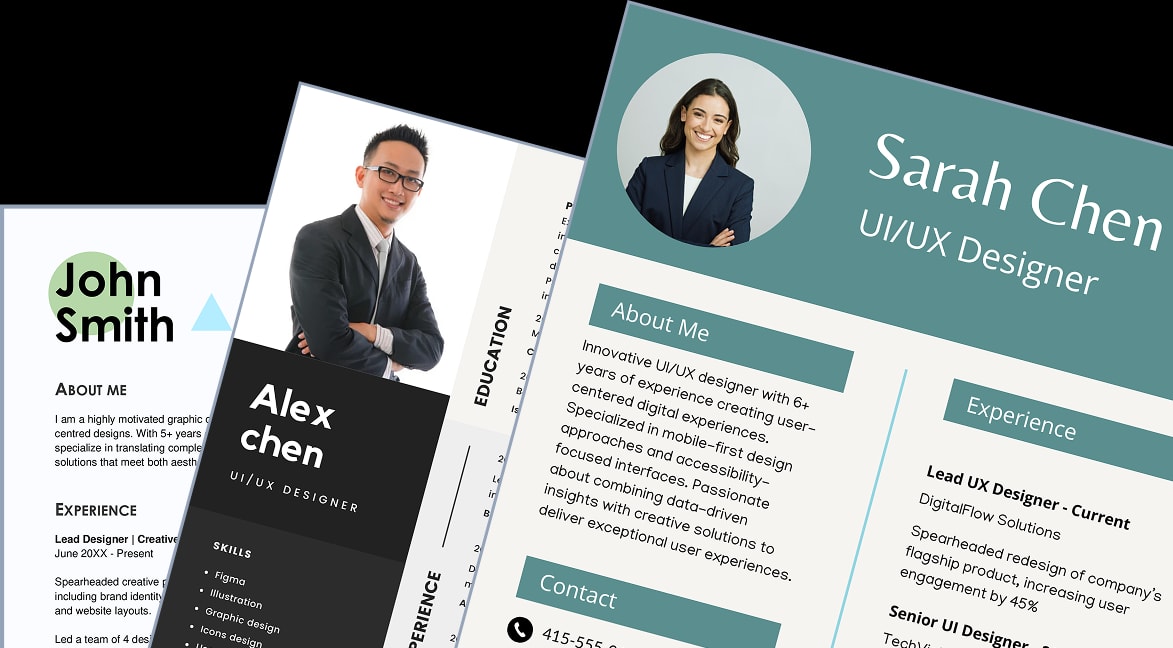 Professional resume templates