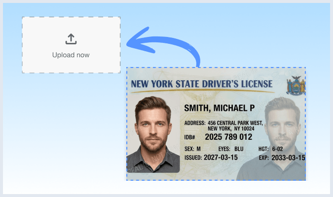 Upload ID verification step