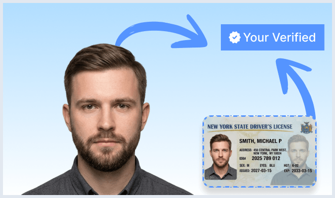 You’re Verified verification step