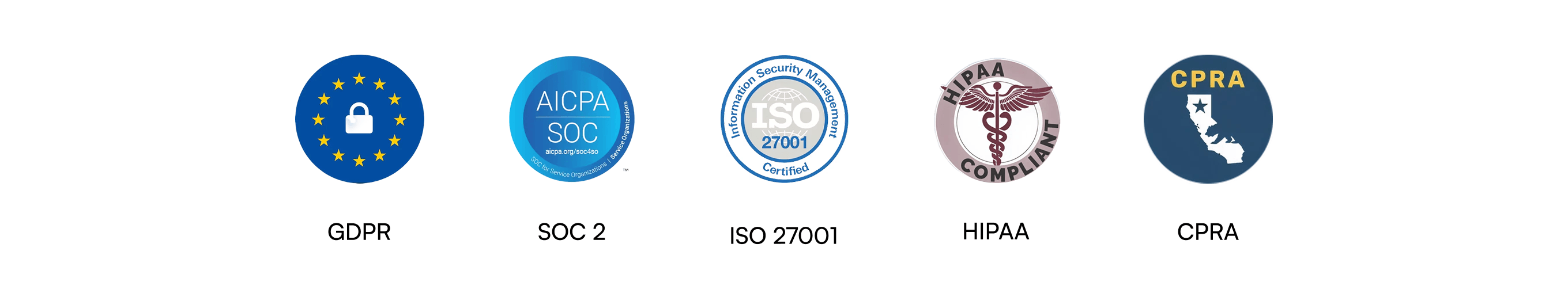 Security and compliance badges